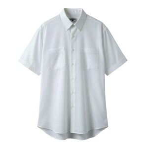 Friar Tuck Canada Mens White Short Sleeve Button Down Shirt Size 16